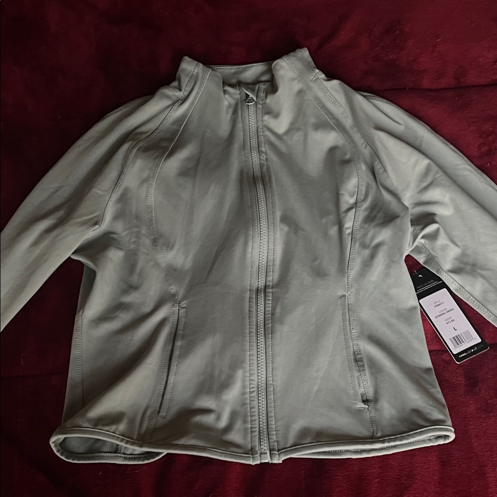 Yogalicious Women's Light Green Utility Jacket